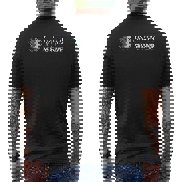 デベロッパー フロントエンド メンズTシャツ バックプリント