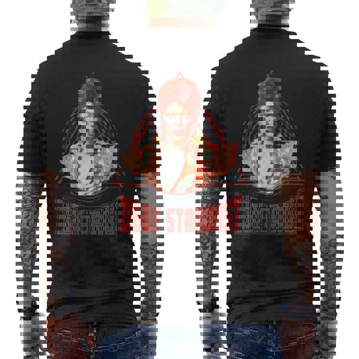 デヴィッド・ボウイ ミュージック ロック ジギー スターダスト 2 メンズTシャツ バックプリント