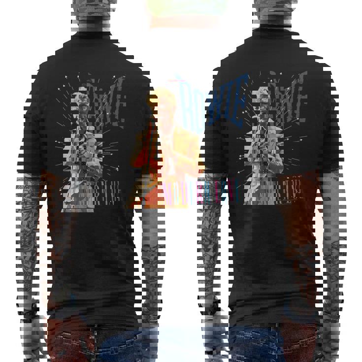 デヴィッド・ボウイ モダンラブ写真 デニス・オリーガン作 メンズTシャツ バックプリント