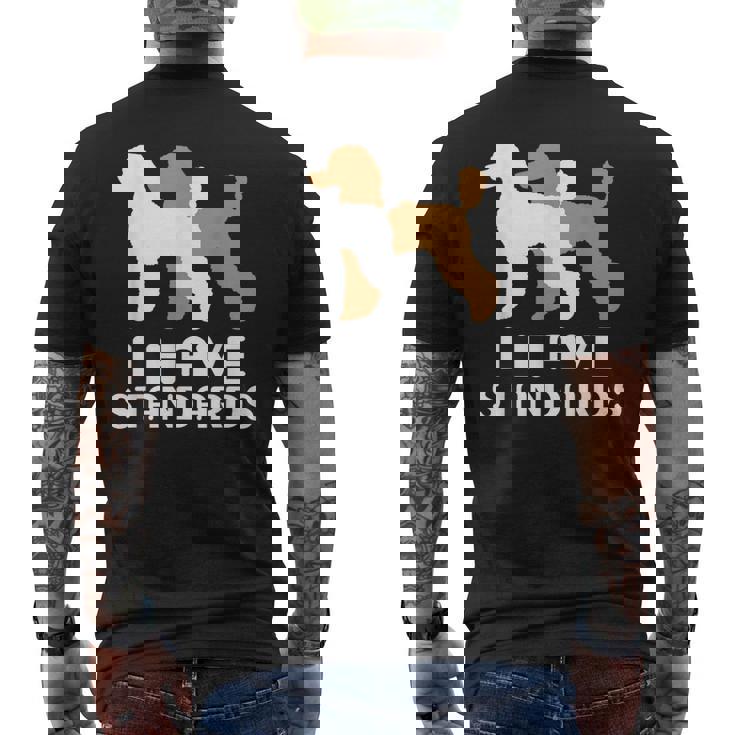 トイプードル I Havetandard プードル メンズTシャツ バックプリント