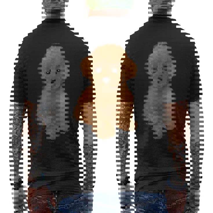 トイプードル 犬種 ミニプードル 子犬 メンズTシャツ バックプリント