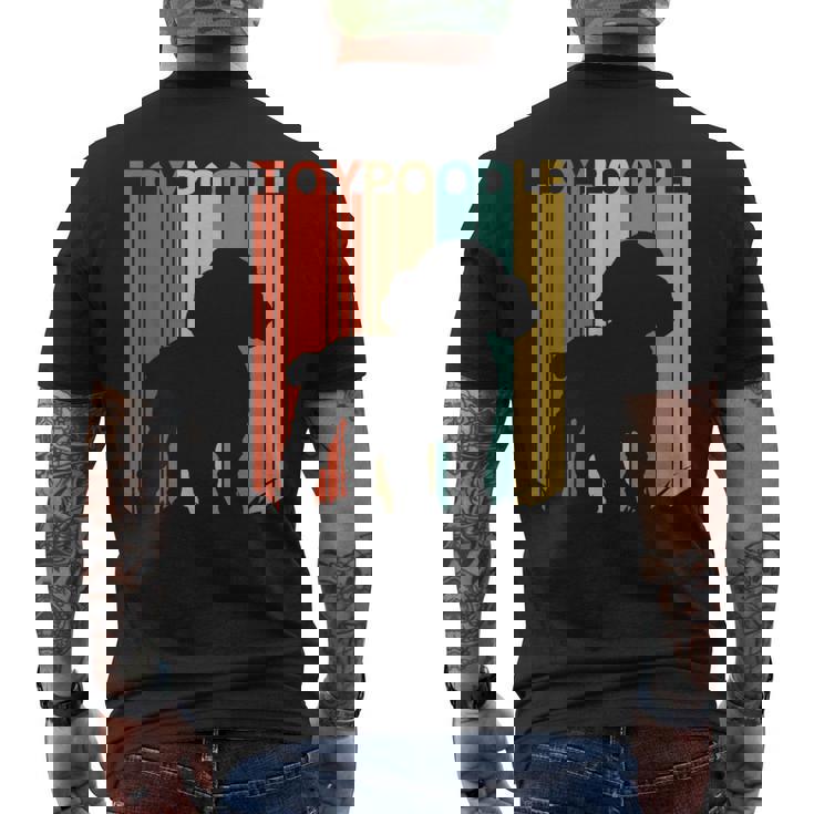 トイプードル犬 メンズTシャツ バックプリント