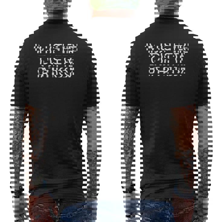 トイレを使いに来ただけだ 長袖tシャツ メンズTシャツ バックプリント