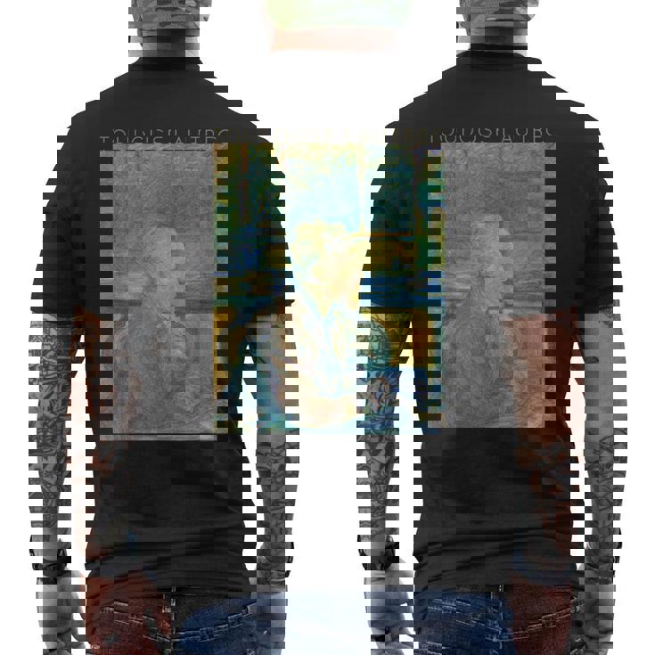 トゥールーズ・ロートレック フィンセント・ファン・ゴッホの肖像 メンズTシャツ バックプリント