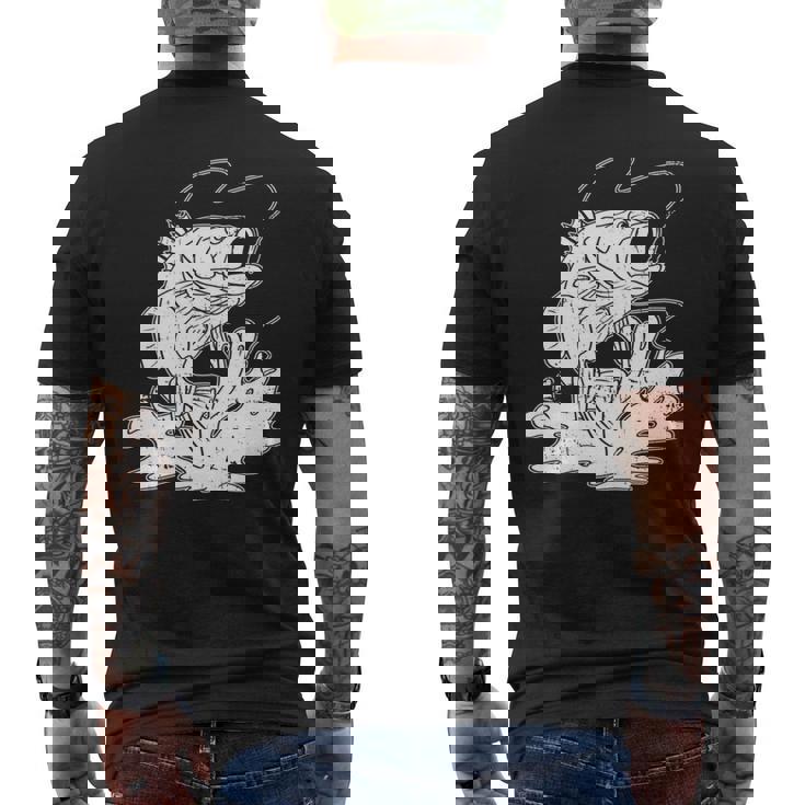 トラウト フィッシング シーバス フィッシャーマン 釣り竿 長袖tシャツ メンズTシャツ バックプリント