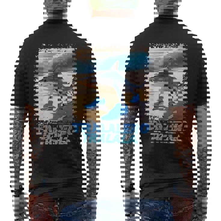 トラレロ トラララ イタリアン ブレイン ミーム メンズTシャツ バックプリント