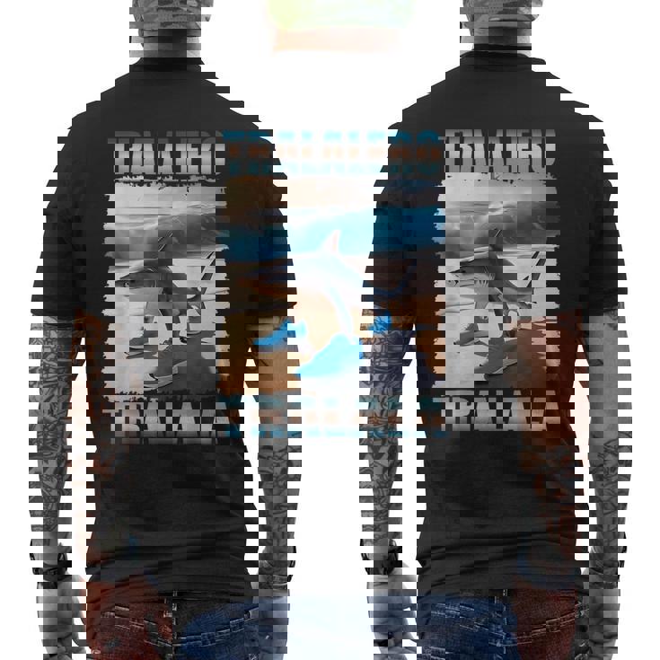 トラレロ トラララ ブートレッグ ブレイン レッド イタリアン ブレイン レッド ミーム メンズTシャツ バックプリント