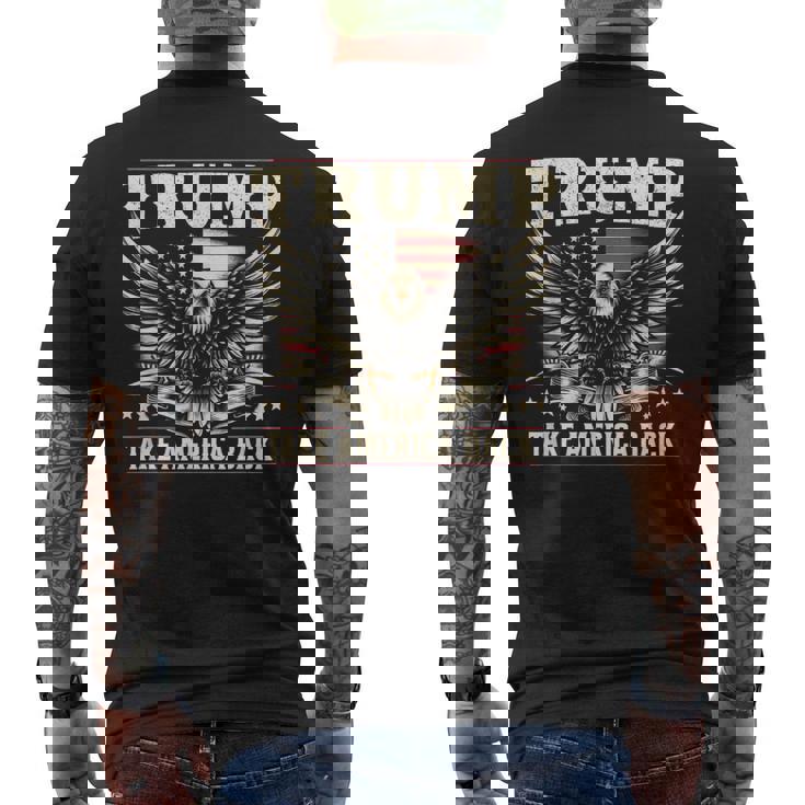 トランプ 2024 テイク・アメリカ・バック トランプ大統領 メンズTシャツ バックプリント