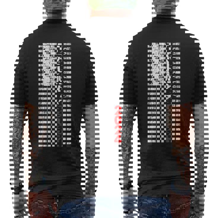 トランプ 2024 米国大統領選挙 共和党 メンズTシャツ バックプリント