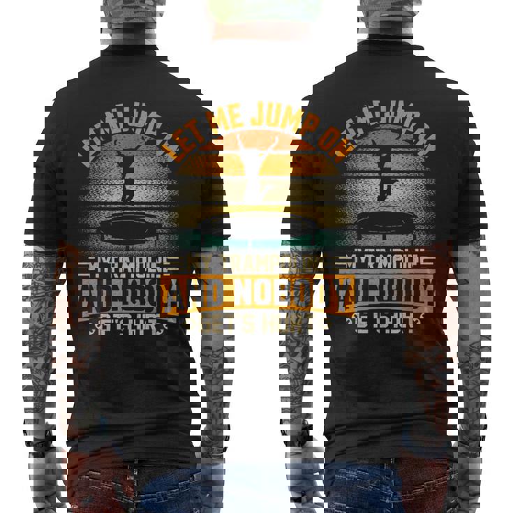 トランポリン ジャンプ トランポリン体操 メンズTシャツ バックプリント