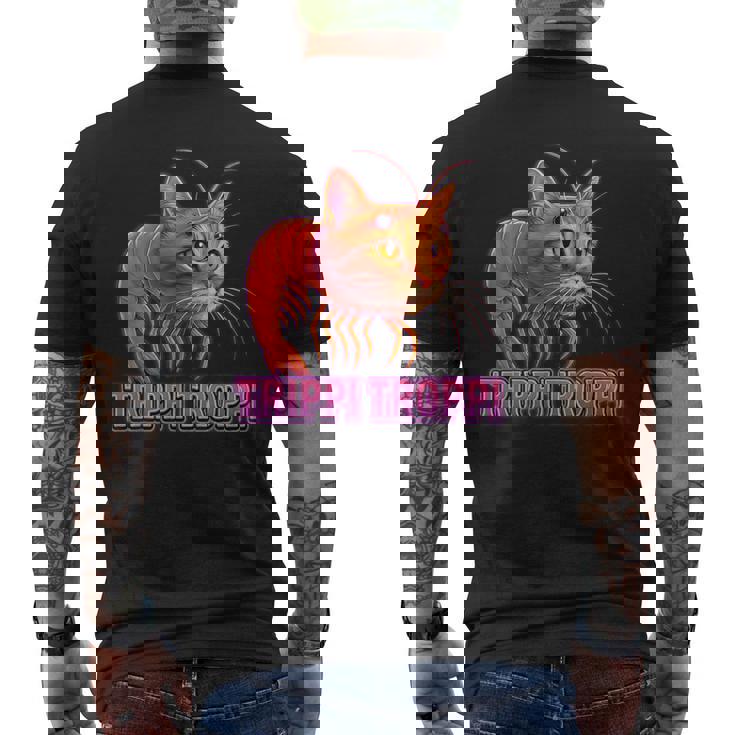 トリッピ・トロッピ-イタリアン・ブレインロット・ミーム メンズTシャツ バックプリント