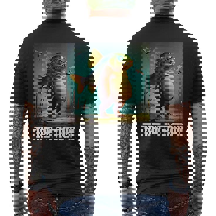 トリッピ・トロッピ-イタリアン・ブレインロット・ミーム メンズTシャツ バックプリント