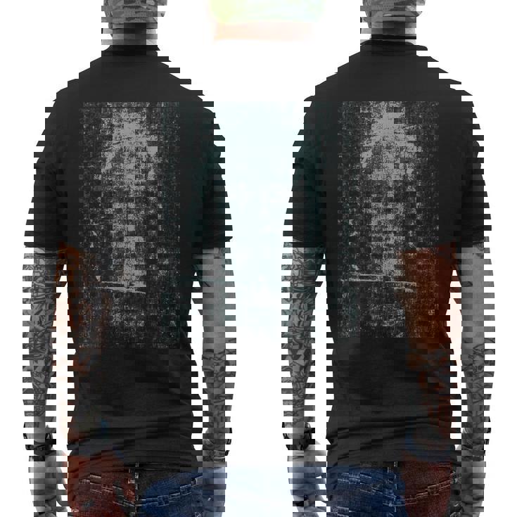 トリノの聖骸布イエス・キリスト教史の顔 メンズTシャツ バックプリント