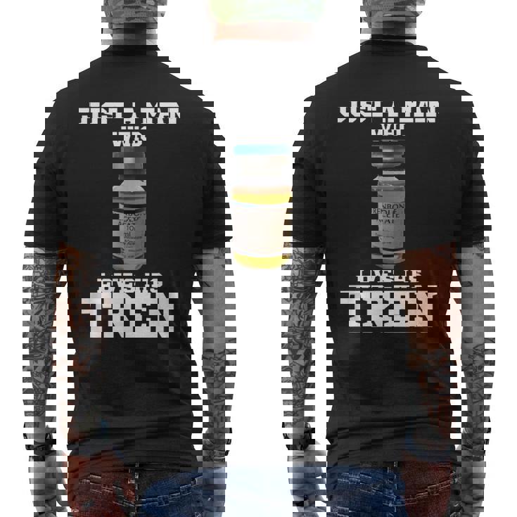 トレンを愛する男 メンズTシャツ バックプリント