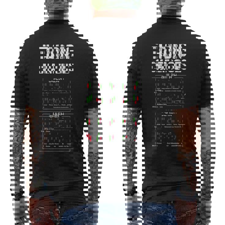 トレーディングチートコード 面白い 投資 トレーダー 株 投資家 メンズTシャツ バックプリント