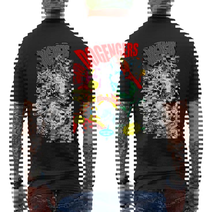 ドゲンジャーズ コミック風 メンズTシャツ バックプリント
