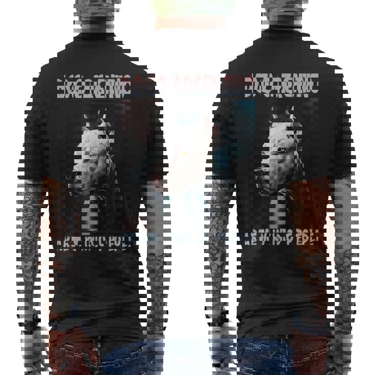 ドゴ・アルヘンティーノは私の同類です オーナー ドゴ・アルヘンティーノ メンズTシャツ バックプリント