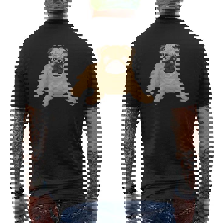 ドッグパグ ドッグモチーフ 犬好きへのギフト パグ メンズTシャツ バックプリント