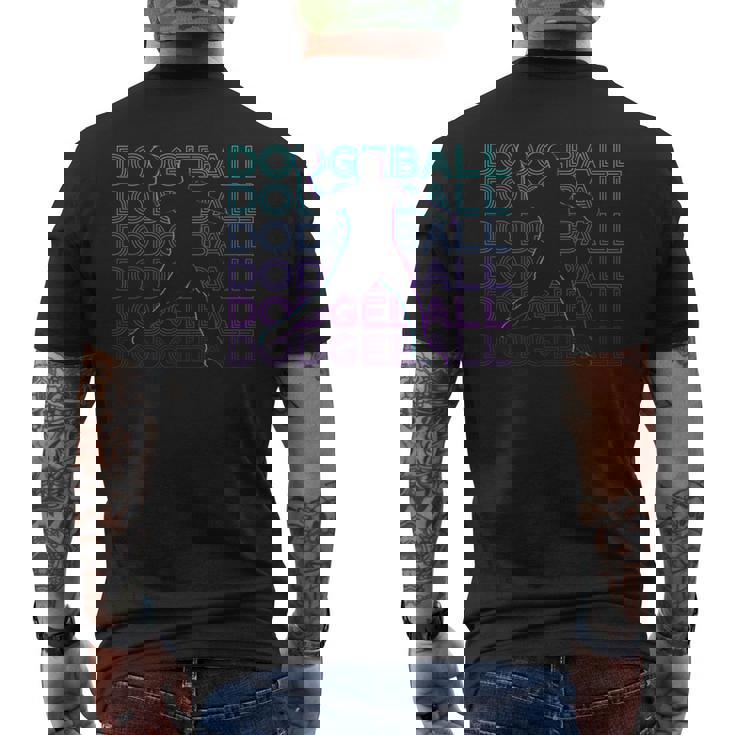 ドッジボール レトロ メンズTシャツ バックプリント