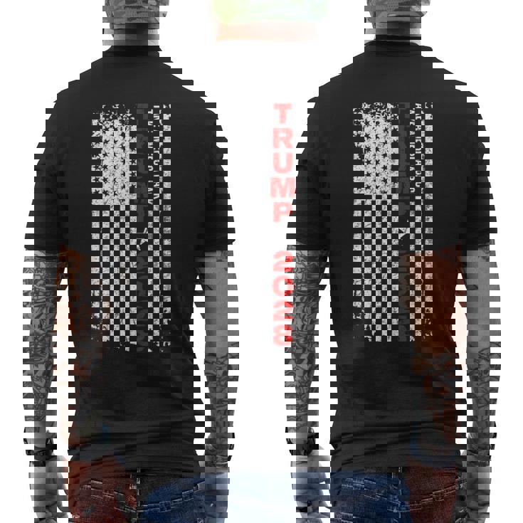 ドナルド・トランプ 2028 アメリカを取り戻す 選挙 アメリカ国旗 メンズTシャツ バックプリント