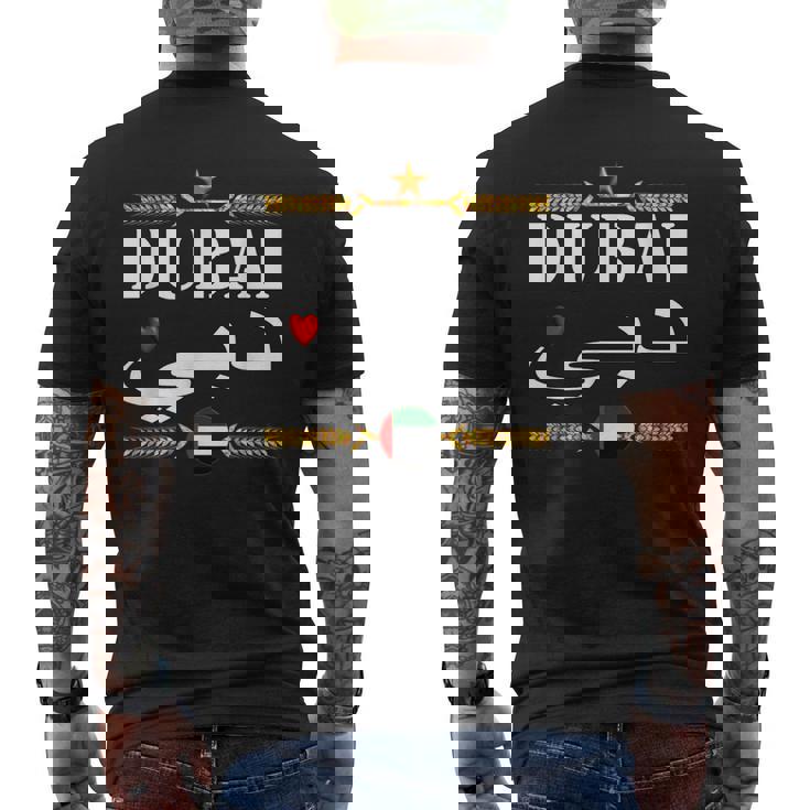 ドバイ アラブ首長国連邦Uaeお土産 おもしろ ラブ ドバイ メンズTシャツ バックプリント