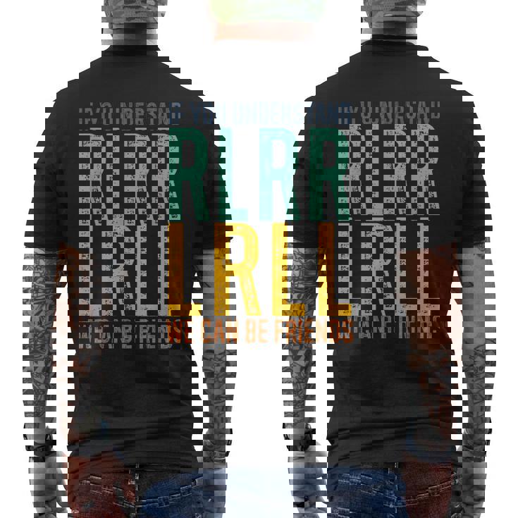 ドラマー Rlrr Lrll パラディドル ドラム ドラム レトロ ヴィンテージ メンズTシャツ バックプリント