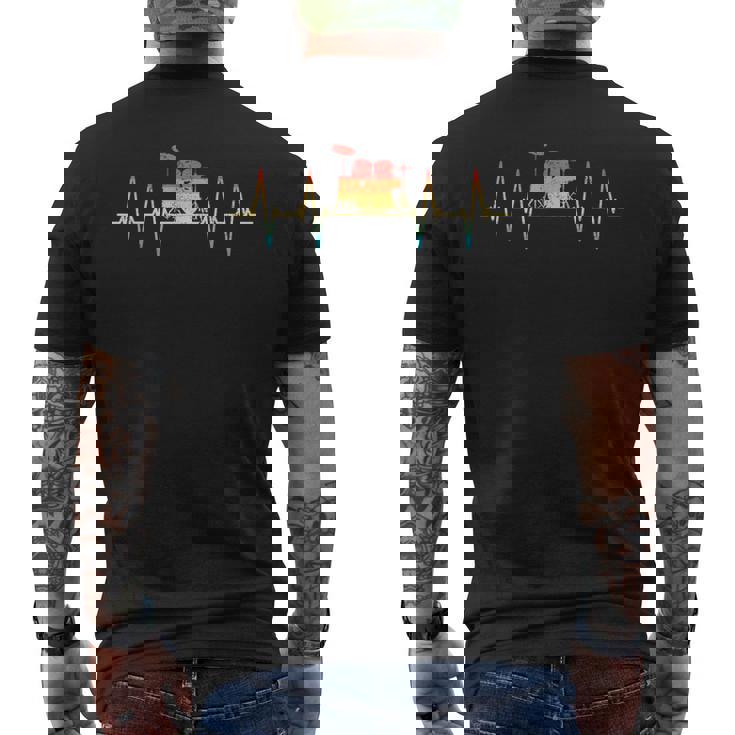 ドラムドラマードラム メンズTシャツ バックプリント