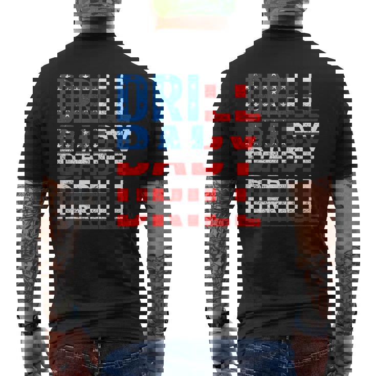 ドリル ベビー ドリル トランプ 2024 マーチ ドリル ベビードリル メンズTシャツ バックプリント