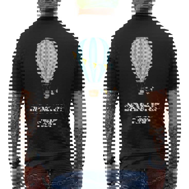 ドリーム・テイク・フライト メンズTシャツ バックプリント