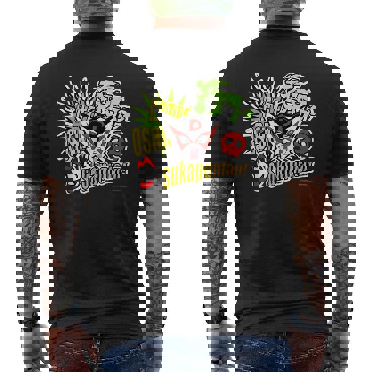 ドロンジョデザインe メンズTシャツ バックプリント