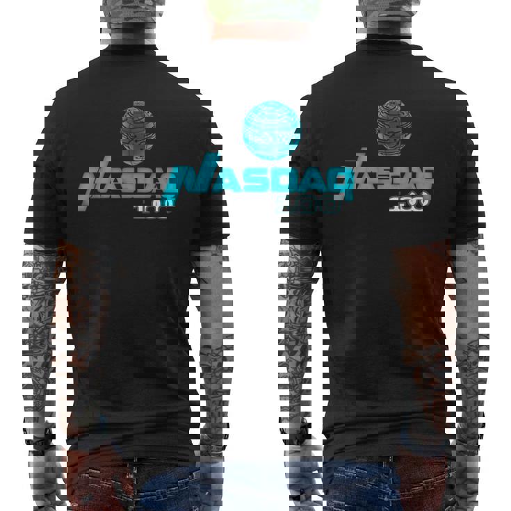 ナスダック-100-Inspired メンズTシャツ バックプリント