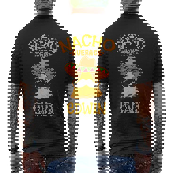 ナチョ平均 エドウィン 名前入り 面白いタコス メンズTシャツ バックプリント