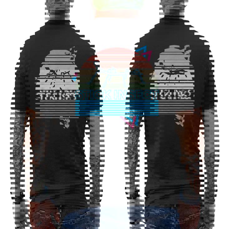 ナナフシ レトロ ペット ナナフシ メンズTシャツ バックプリント