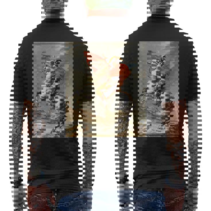 ナポレオン・ボナパルト ジャック・ルイ・デイヴィッド ネオクラシシズムアート メンズTシャツ バックプリント