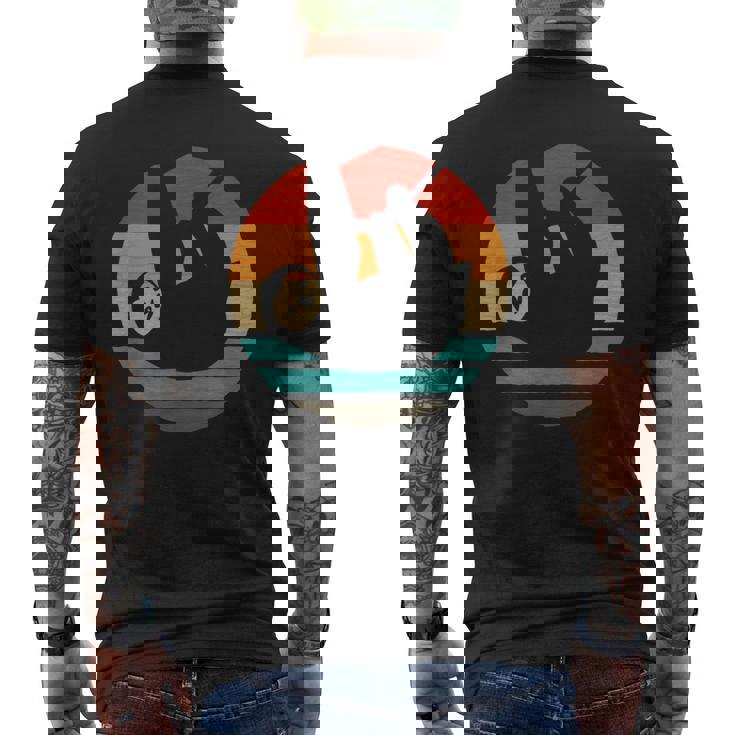 ナマケモノ レトロスタイル ビンテージ メンズTシャツ バックプリント