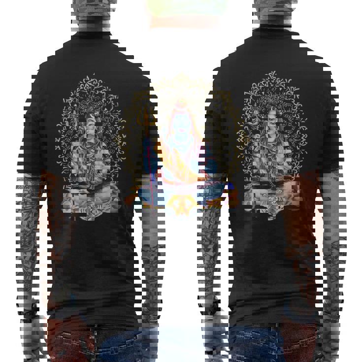 ナマステ インド 神 シバ ヒンドゥー教 神 信仰 メンズTシャツ バックプリント