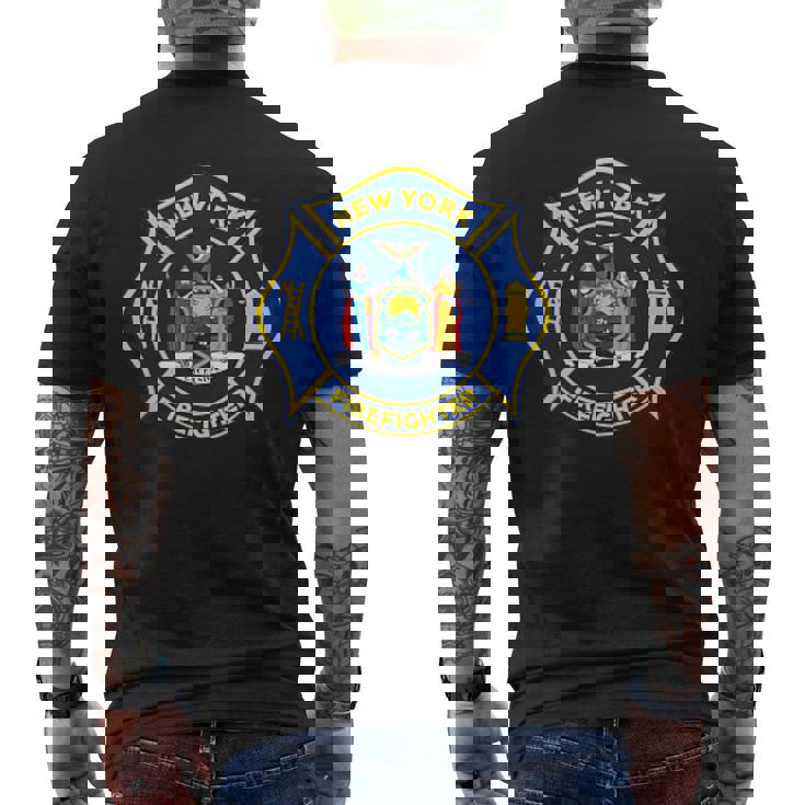 ニューヨーク消防署tシャツ 消防士消防士 メンズTシャツ バックプリント