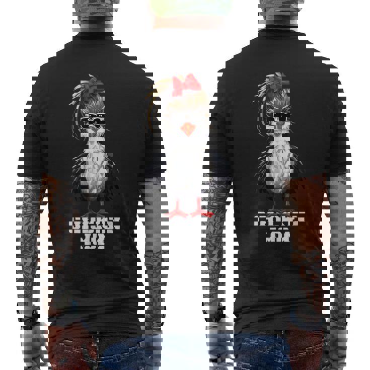 ニワトリ ママ 農業 農家 鶏牧場 面白い 鶏 メンズTシャツ バックプリント