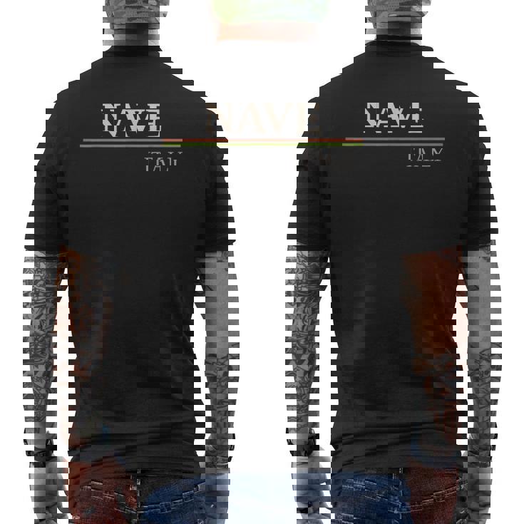 ネイブイタリア メンズTシャツ バックプリント