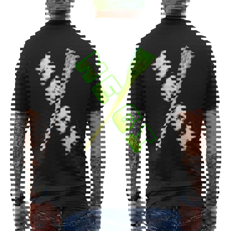 ネギ Negi【The 野菜】葱【変なtシャツ屋さん】面白いポップ デザイン メンズTシャツ バックプリント