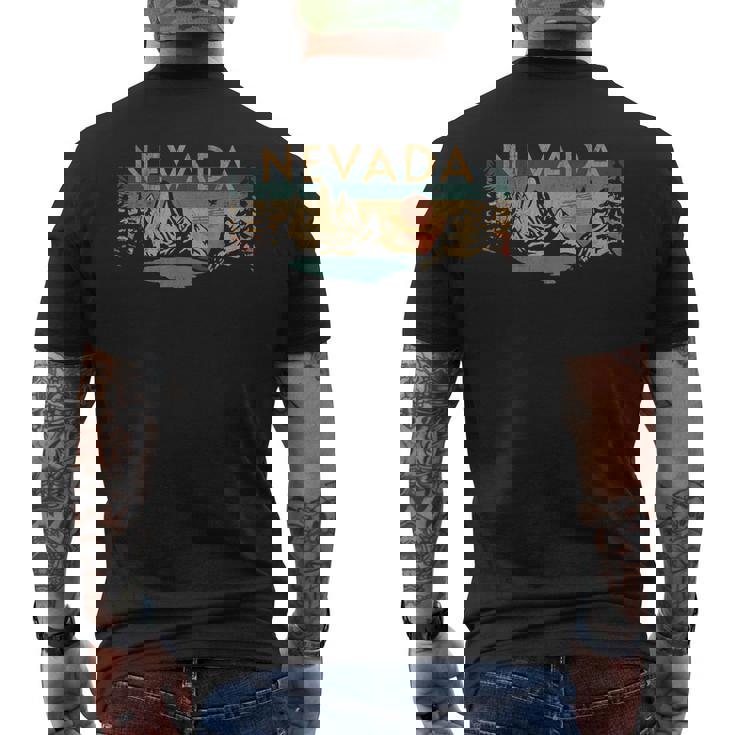 ネバダ州 メンズTシャツ バックプリント