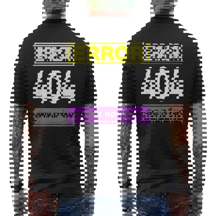 ノンバイナリープライド ジェンダークィア メンズTシャツ バックプリント