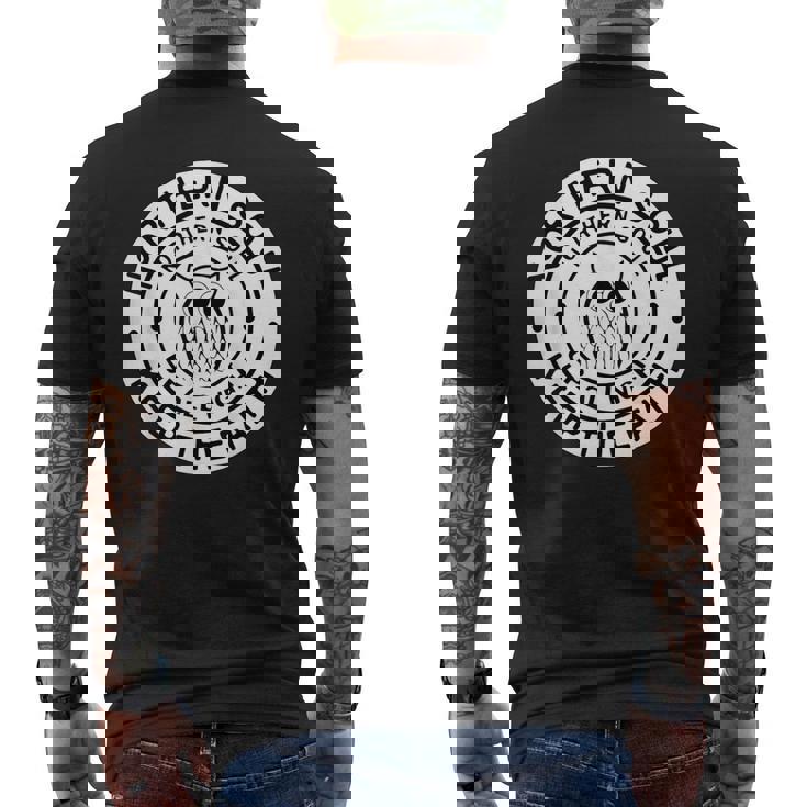 ノーザンソウルバッジ ウィガンアップ オールナイト Keep The Faith メンズTシャツ バックプリント