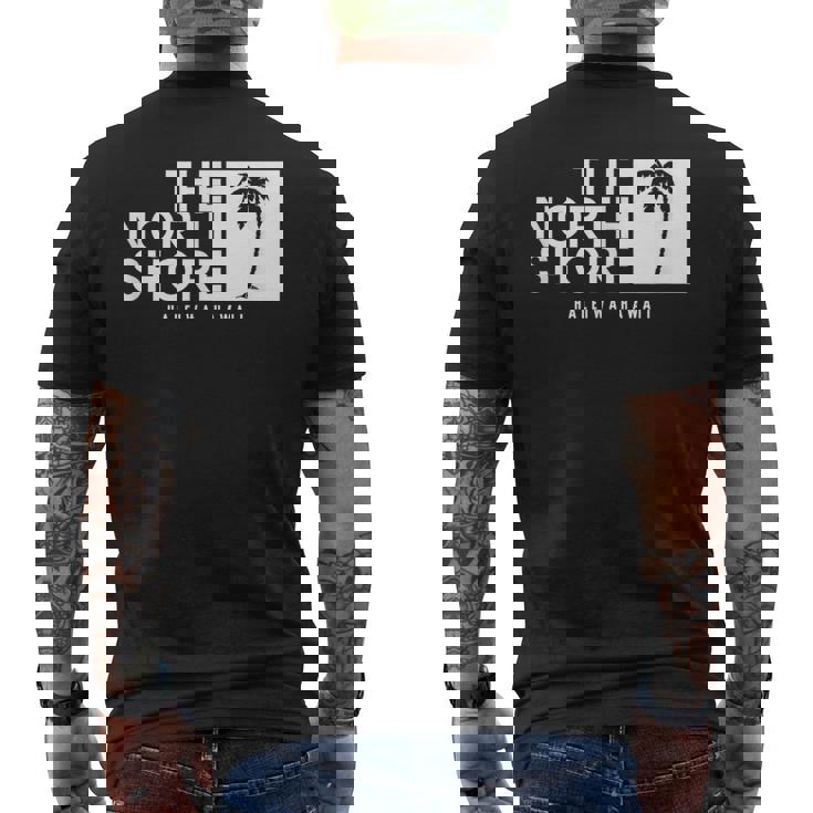 ノースショア ハワイ ヤシの木 メンズTシャツ バックプリント