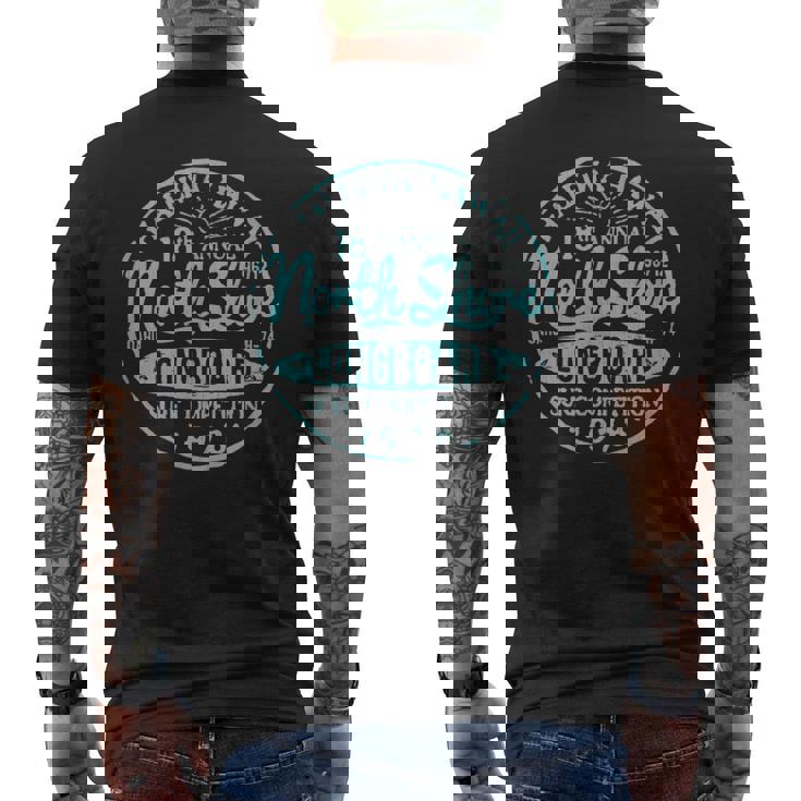 ノースショアハワイロングボードサーフ メンズTシャツ バックプリント