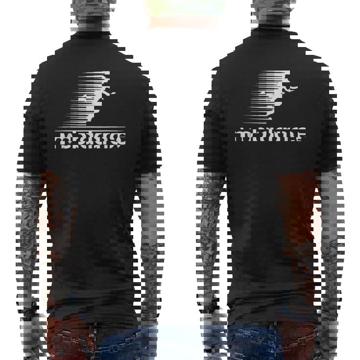 ノーバランスファニーランナー メンズTシャツ バックプリント