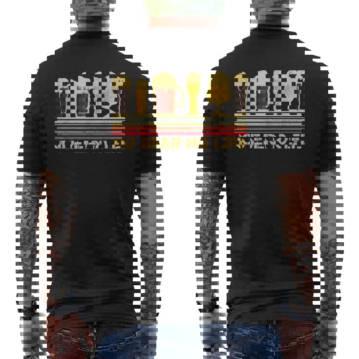 ノービール ノーライフ 面白いビール ノーライフ 飲酒 面白い 飲み会服 メンズTシャツ バックプリント