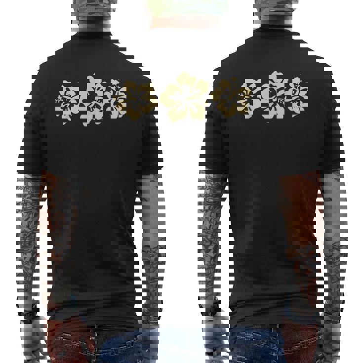 ハイビスカス ハワイアンスタイル メンズTシャツ バックプリント
