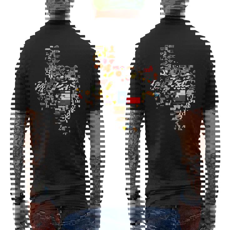 ハウディ・テキサス・カウボーイ・ロデオ・ウエスタン メンズTシャツ バックプリント