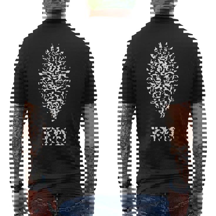 ハカマオリダンス部族ニュージーランドマオリハカラグビーファン メンズTシャツ バックプリント